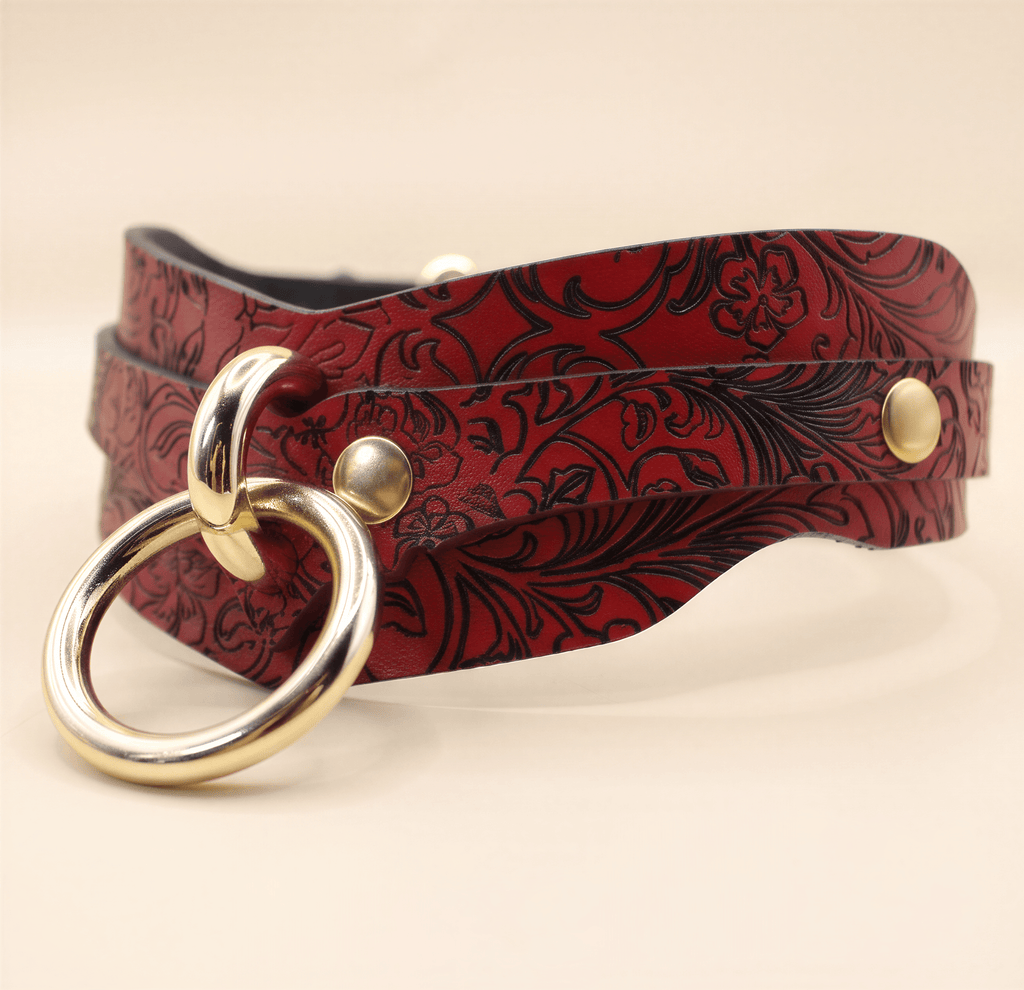 Leather BDSM Collar Choker