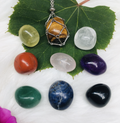 Medium Natural Crystal Net Metal Bamboo Necklace (One)