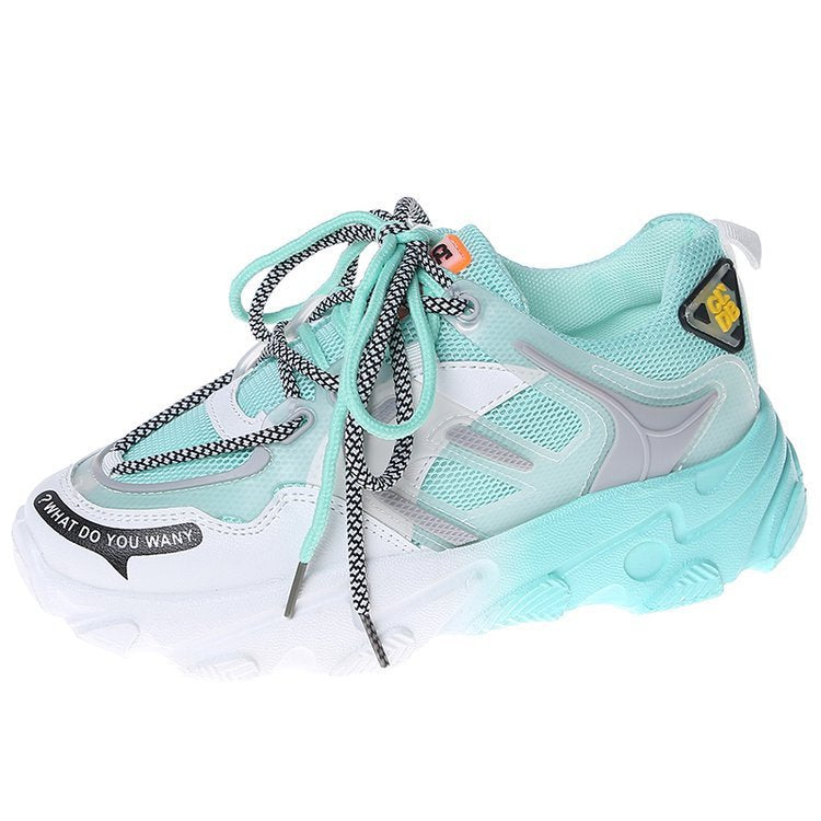 Gradient Rainbow Platform Shoes