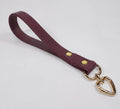 Blue Mini BDSM Leather Leash – Heart Snap Hook Bondage Lead