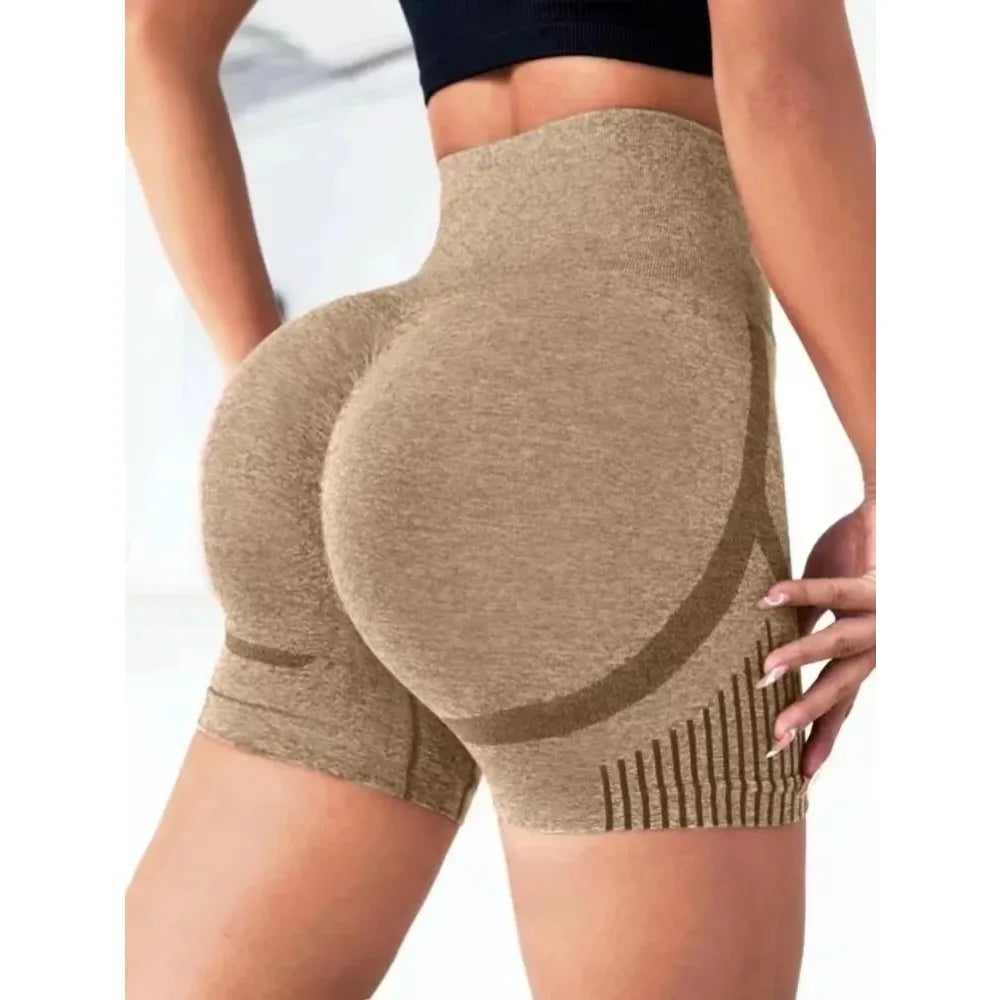 Women Yoga Shorts High Waist Workout Shorts Fitness Yoga Lift Butt Fitness Ladies Yoga Gym Running Short Pants Sportswear