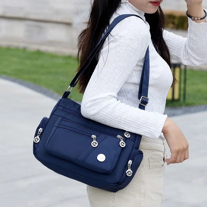 Women Nylon Waterproof Bag Messenger Bags For Lady Crossbody Large Capacity Travel Shoulder Bag Casual Handbags High Quality