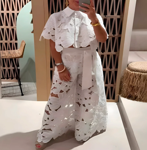 Pluzi Set: Lightweight Lace Pants and Top (Summer 2025)