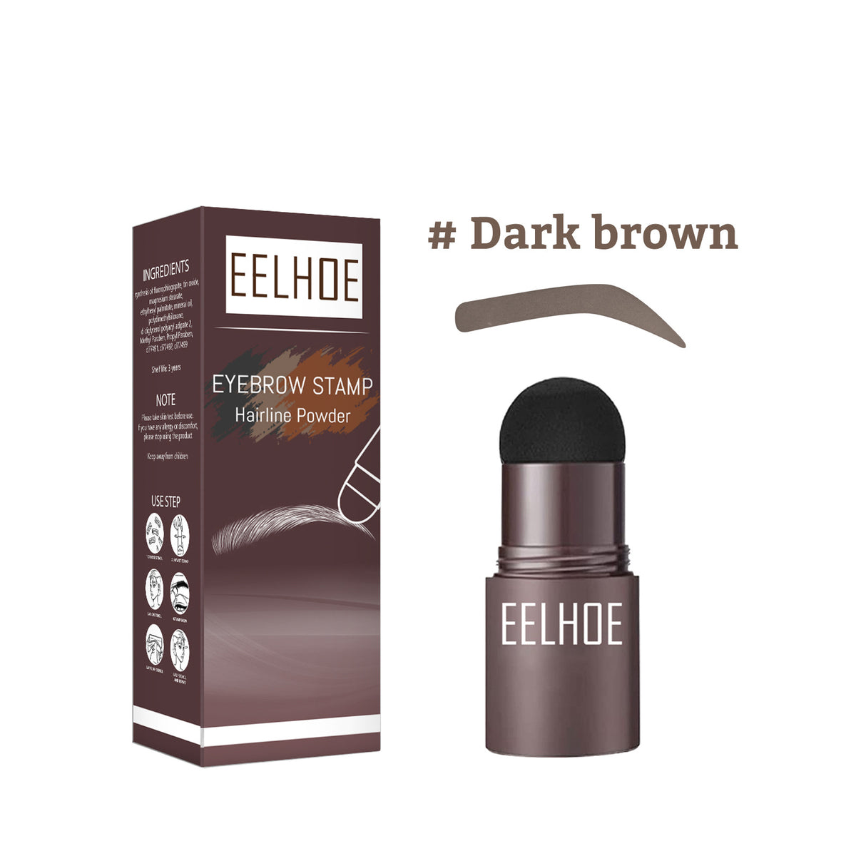 EELHOE Waterproof Eyebrow Stencil and Filling Powder