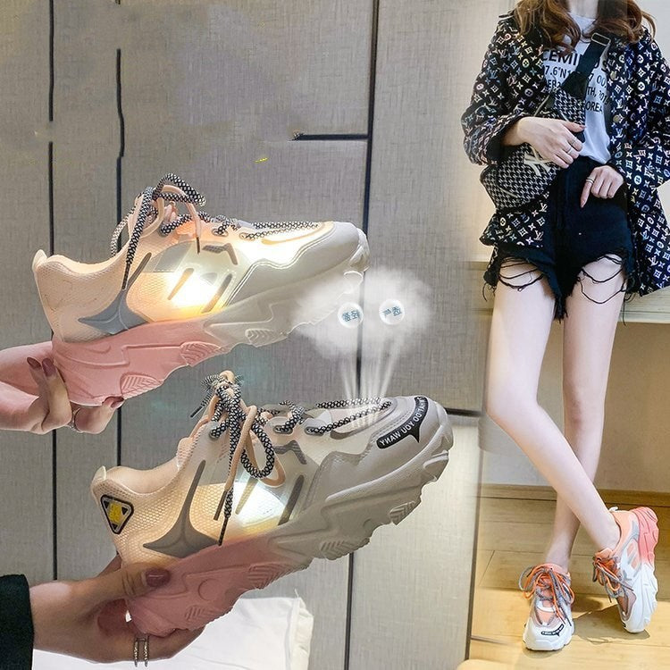 Gradient Rainbow Platform Shoes