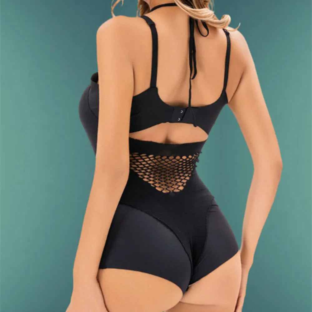 High Elastic One-pieces Jumpsuit Porno Underwear Women Sexy Fishnet Bodystocking Sensual See Through Tights Lingerie Bodysuit