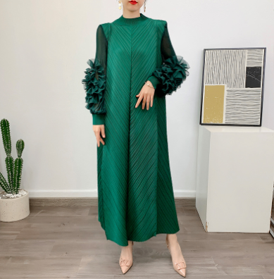 Long Floral Print Maxi Dress