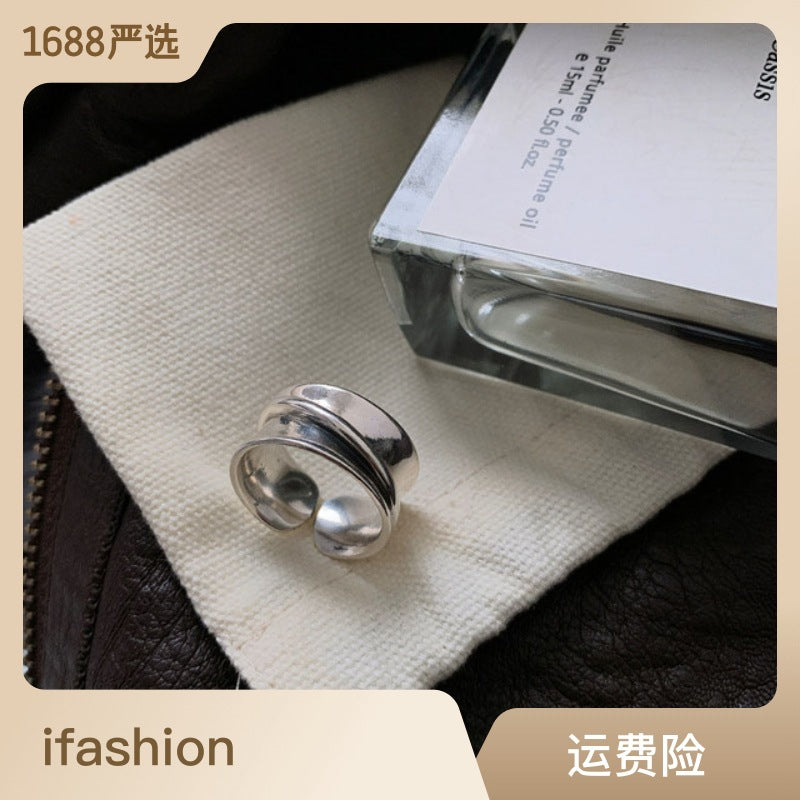 New Minimalist Distorted Ring Set - Japanese Design