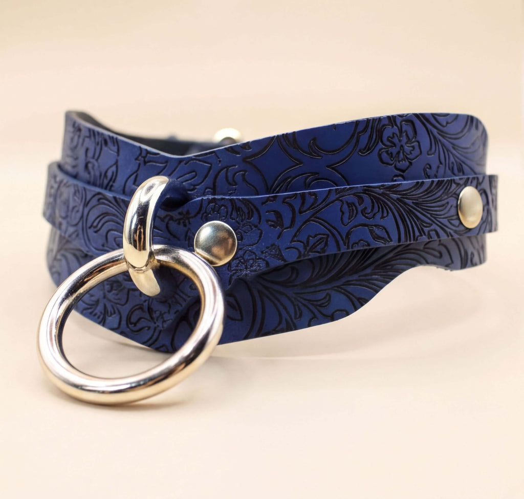 Leather BDSM Collar Choker