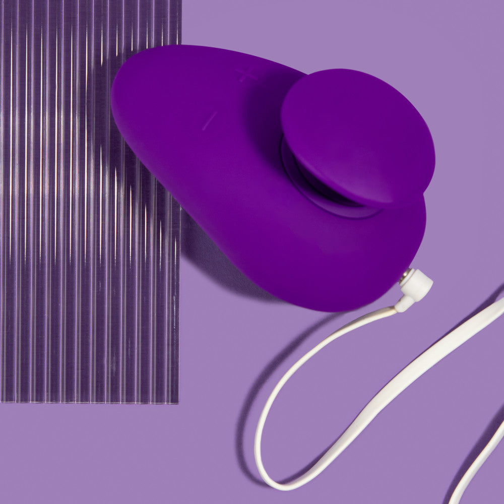 Blush Palm Sense RumbleTech Purple UltraSilk Vibrator