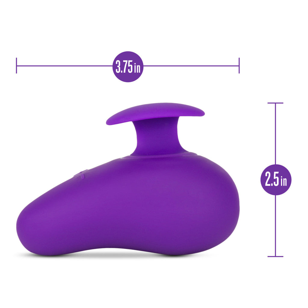Blush Palm Sense RumbleTech Purple UltraSilk Vibrator
