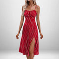 Women Elegant Floral Beach Vacation Streetwear Sexy Low Cut Beach Party Slim Slit Dress Chic Bodycon Lady Sleeveless Vestidos