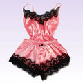 European American Lace Suspender Pajama Set Sexy Mesh Loungewear Comfortable Sleepwear