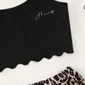 Sexy Summer Women Pajamas Set Honey Printed Camisole Leopard Shorts Sleepwear Casual Homewear Soft Comfortable Nightsuit