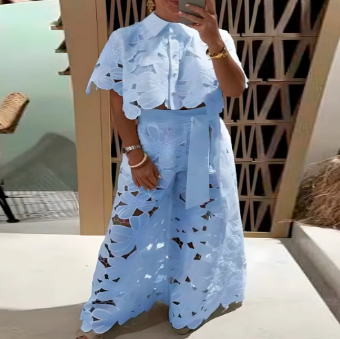 Pluzi Set: Lightweight Lace Pants and Top (Summer 2025)