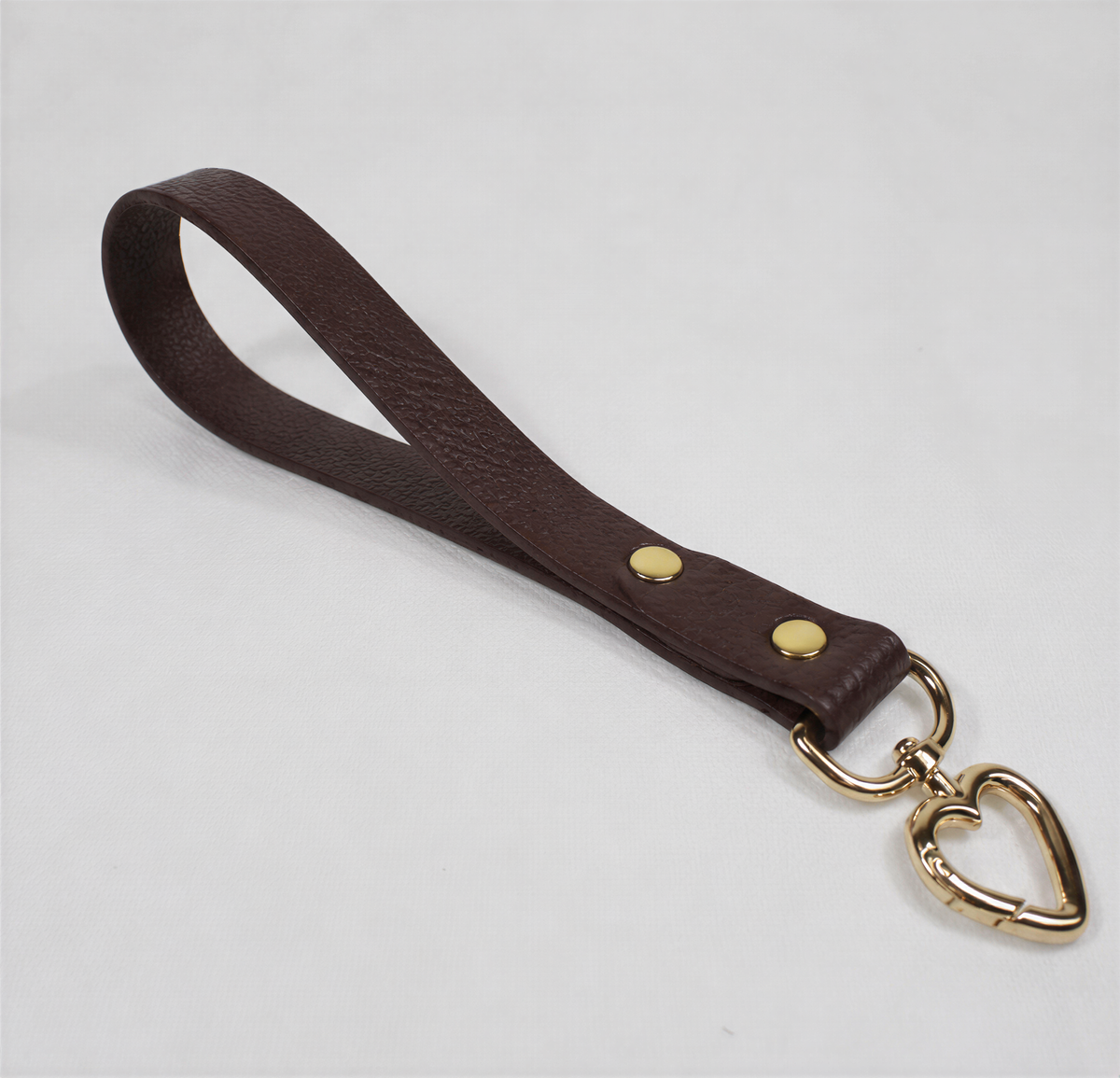 Marble Aqua Mini BDSM Leather Leash – Heart Snap Hook Bondage Lead