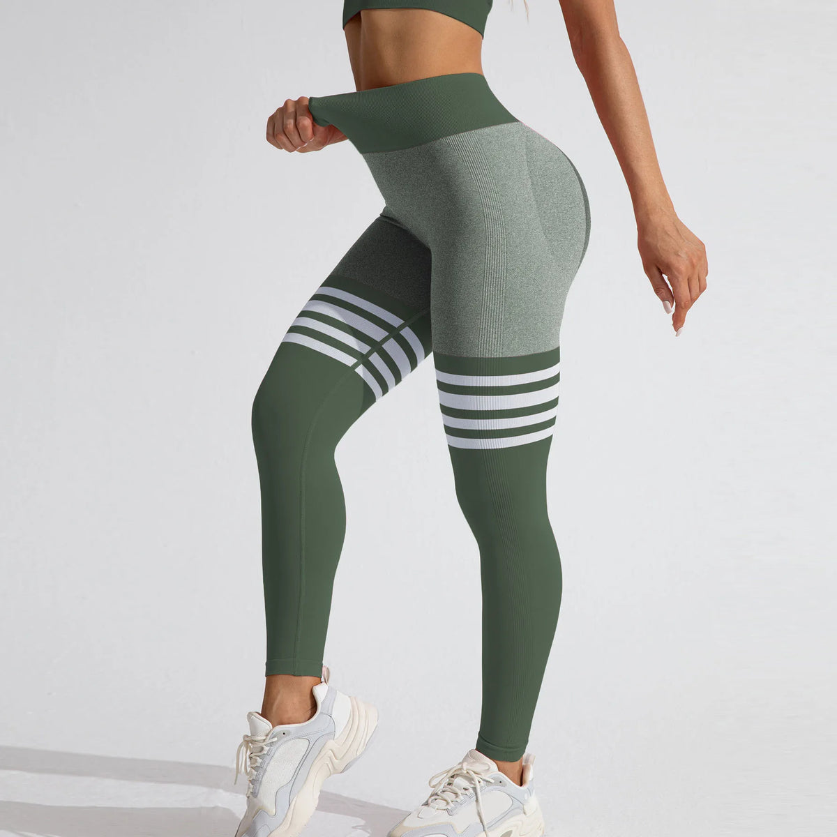 Women V Back Leggings Exercise Gym Fitness Athletic Workout Elastic Leggins High Waist Scrunch Yoga Pants Sports Tights S-XL