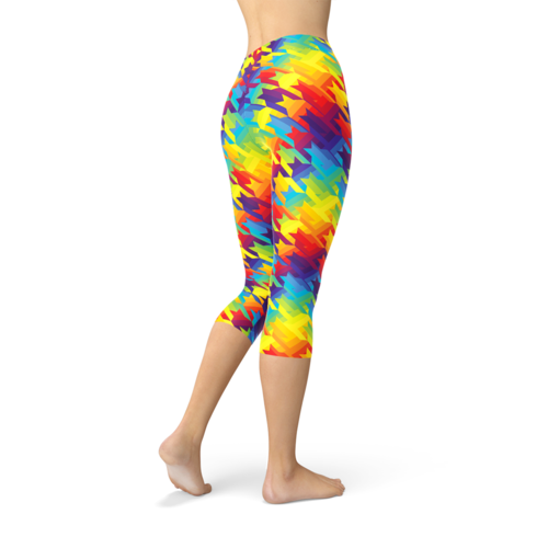 Rainbow Houndstooth Leggings