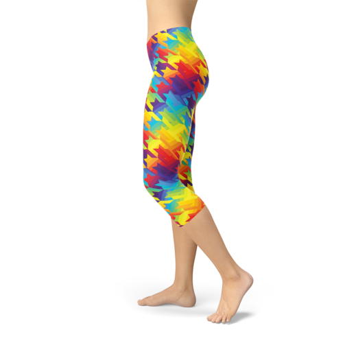 Rainbow Houndstooth Leggings