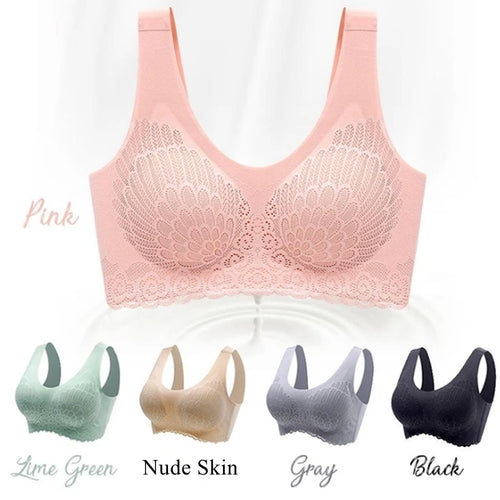 Latex Underwear Seamless Steel Ring Bra