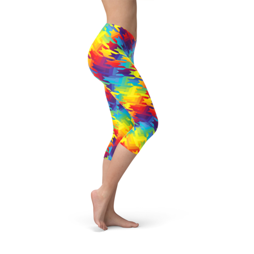 Rainbow Houndstooth Leggings
