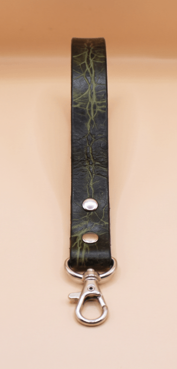 Green Mini BDSM Leather Leash