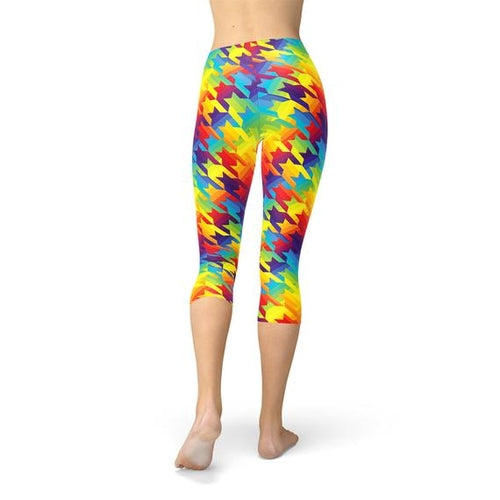 Rainbow Houndstooth Leggings